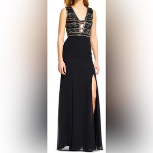 Adrianna Papell Prom Long Formal Evening Dress Size 6